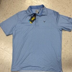 Men's Calloway Blue Polo Shirt NWT